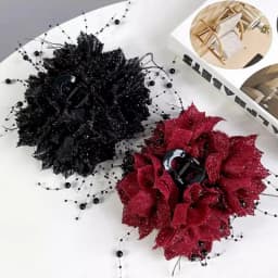 Versatile Shiny Shark Clip with Tassel Boosts Hair Volume New Elegant Hair Accessory ﻿