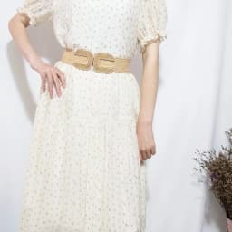 Fashion Stretch Alloy Buckle PP Grass Braided Belt All-match Elastic Waist Seal Multicolor Decorative Dress Belt for Women