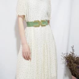 Fashion Stretch Alloy Buckle PP Grass Braided Belt All-match Elastic Waist Seal Multicolor Decorative Dress Belt for Women