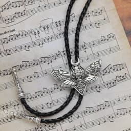 Bolo Tie for Men Skull Head Moth Bolo Tie Necktie Insect Moon Moth Pendant Leather Necklace Western Cowboy Accessories Woman