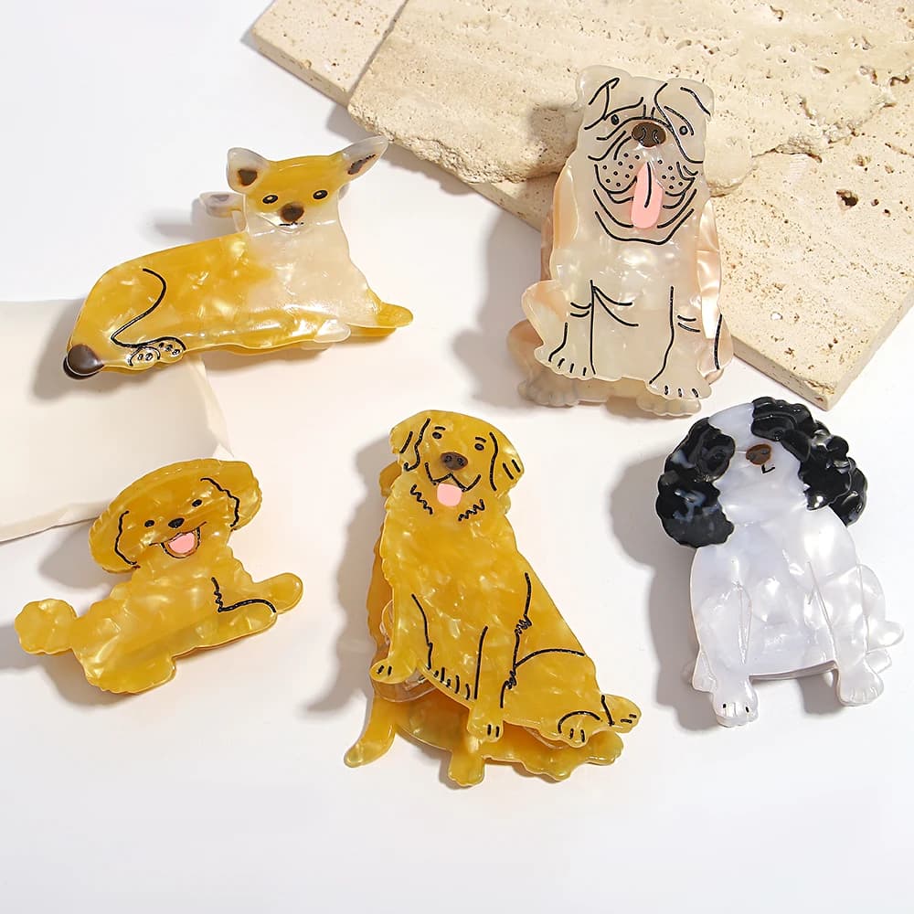 Cute Acetate Cartoon Animal Crab Hairpin Non-slip Ponytail Fashion Hair Accessories Clip Claw For Women Thick Tool Gifts