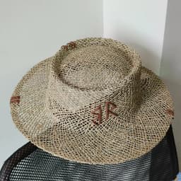 Designer French Elegant Women's Summer RB Letter Straw Hat Wide Brim Breathable Sun Protect Fashionable Beach Vacation Sun Hat
