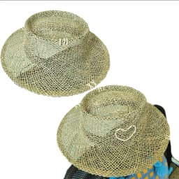 Designer French Elegant Women's Summer RB Letter Straw Hat Wide Brim Breathable Sun Protect Fashionable Beach Vacation Sun Hat