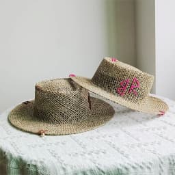 Designer French Elegant Women's Summer RB Letter Straw Hat Wide Brim Breathable Sun Protect Fashionable Beach Vacation Sun Hat