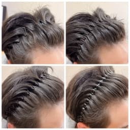 9pcs Men's Invisible Anti-Slip Sports Hair Hoops - Simple Black Wave Design. Unisex Wash Face Headbands with Non-Slip Grip