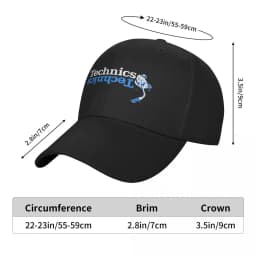 Dj Technics Scratch Durable for All Seasons Cap Male Hats For Men Men's Baseball Cap