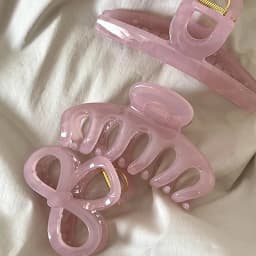 Girl's Jelly Pink Hair Clip 2025 New High end Shark Clip Large Catclip Women's High end Hairpiece Fashion Pink Hair Clip
