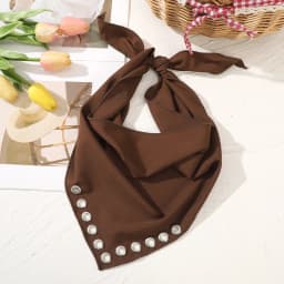 Bohemia Metal Hollow Eyes Triangle Scarf Thin Breathable Headband Solid Color Turban Retro Hairbands For Women Hair Accessories