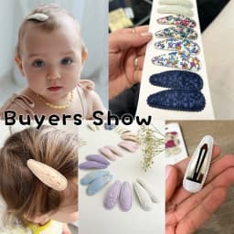 10pcs/set Flower Print Cotton Hair Clips for Baby Kids Fabric Plaid BB Hairpins Todller Hairgripe Headwear Hair Accessories