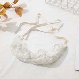 Flower and Grass Ballet-Style Lace Ribbon Tied Hair Band Cute and Sweet Headscarf Thin Headwear for Female