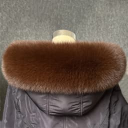 Real Fox Fur Collar Women Universal Hat Strip Down Jacket Fur Collar Winter Warm Fur Scarf Shawl Luxury Neck Warmer Fur Scarf