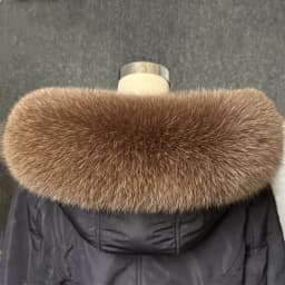 Real Fox Fur Collar Women Universal Hat Strip Down Jacket Fur Collar Winter Warm Fur Scarf Shawl Luxury Neck Warmer Fur Scarf