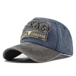 Hot Sale Unisex Washed Cotton Vintage Baseball Cap TEXAS Letter Embroidery Outdoor Sports Dad Hat For Men And Women