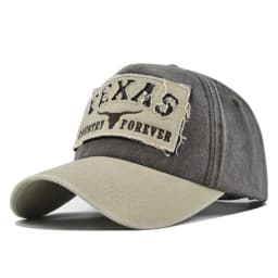 Hot Sale Unisex Washed Cotton Vintage Baseball Cap TEXAS Letter Embroidery Outdoor Sports Dad Hat For Men And Women