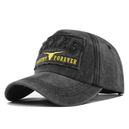 Hot Sale Unisex Washed Cotton Vintage Baseball Cap TEXAS Letter Embroidery Outdoor Sports Dad Hat For Men And Women