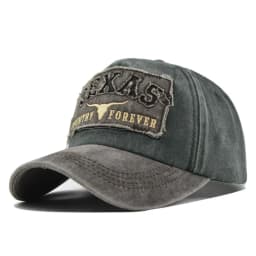 Hot Sale Unisex Washed Cotton Vintage Baseball Cap TEXAS Letter Embroidery Outdoor Sports Dad Hat For Men And Women