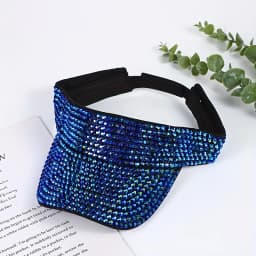 New Women's Shiny Rhinestone Sun Hat Adjustable Acrylic Baseball Cap suitable for outdoor activities holiday parties casual wear