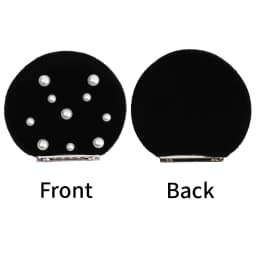 1 Pairs3.3'' Velvet Magnet Fetachable Mouse Ears For Children Glitter Festival Headband Birthday Party Girls DIY Hat Accessories