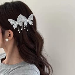 Exquisite Sweet Diamond Butterfly Side Hairpin Hair Accessories For Women