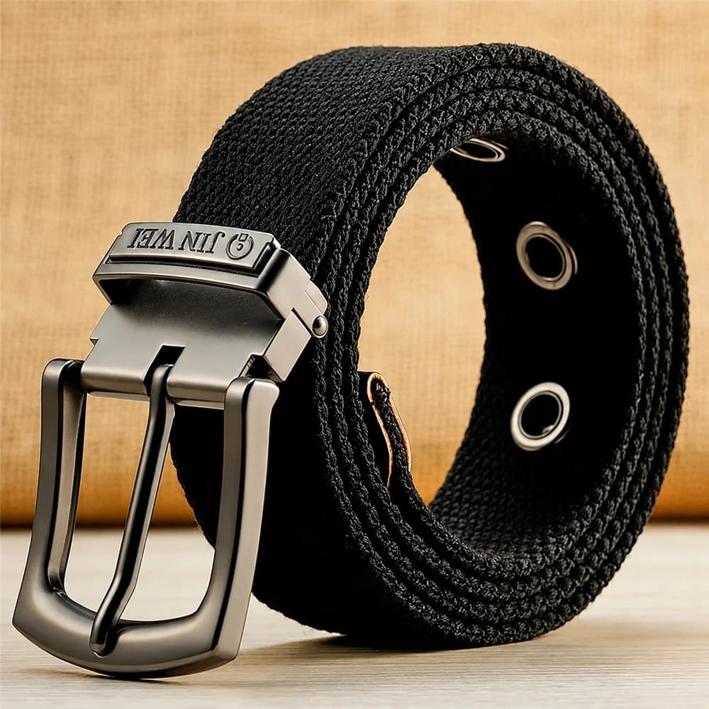 Plus Large Size 110 120 130 140 150 160 cm Canvas Belt for Men Alloy Pin Buckle Jeans Belts High Quality Outdoor Belts