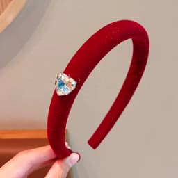 2026 New Children Red Colors Bowknot Ornament Headband Headwears Girls Fashion Acrylic Hair Hoop Headbands Kids Hair Accessories