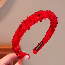 2026 New Children Red Colors Bowknot Ornament Headband Headwears Girls Fashion Acrylic Hair Hoop Headbands Kids Hair Accessories