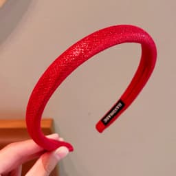 2026 New Children Red Colors Bowknot Ornament Headband Headwears Girls Fashion Acrylic Hair Hoop Headbands Kids Hair Accessories