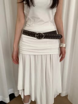 Bohemian Rivet Belt Women 2024 New High-End Design Niche With Dress Y2K Belt Trend