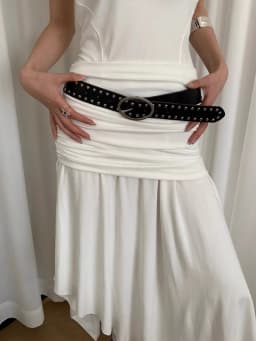 Bohemian Rivet Belt Women 2024 New High-End Design Niche With Dress Y2K Belt Trend