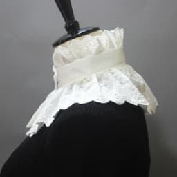 Elegant Hollow Embroidery High Collar Shawl Ruffled Fake Collar White Scarf Half Shirt Decorative Stand Collar