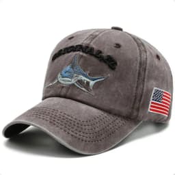 2025 New High Quality Wash Cotton America Flag Shark Men's Baseball Cap Women Snapback Hats For Men Bone Hip Hop Dad Hat Gorras