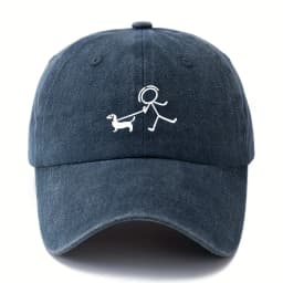 Dog fashion printed baseball cap, gift for dog lovers, simple and stylish design, outdoor travel equipment