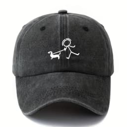 Dog fashion printed baseball cap, gift for dog lovers, simple and stylish design, outdoor travel equipment