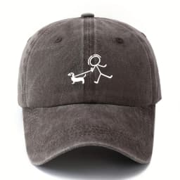 Dog fashion printed baseball cap, gift for dog lovers, simple and stylish design, outdoor travel equipment