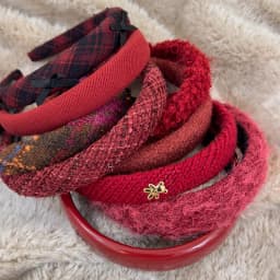 Red New Year Headbands Autumn/Winter Retro Woolen Knitting Hair Band for Woman Girls Temperament Hair Hoop Christmas Accessories