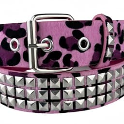Women Camouflage Leopard Belts Heavy Metal Belt Y2K Rivet Inlay Faux Leather Belt Punk Hip Hop Rock Air Eye Jeans Decoration