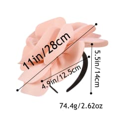 1PC 11inch Large Flower Headbands for Women Hair Flower Hairbands Hairhoops Headwear Girls Women Dinner Party Hair Accessories