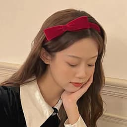Elegant Velvet Bow Headband for Women Red Black Bowknot Hair Band Sweet Girls Hairband Party Hair Hoop Hair Accessories Headwear