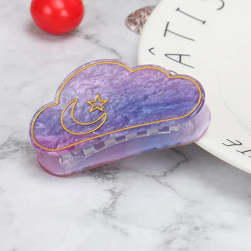 New Ramadan Dreamy Cloud Hair Clip with Cloud Hair Clipper Acrylic Headpiece and Back of Head Hair Clipper