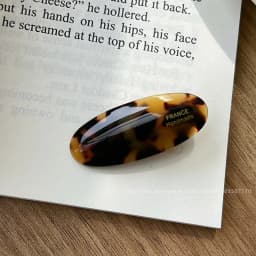 Fever blogger's same elliptical small hair clip, Korean French side clip, retro bangs clip, duckbill clip cute temperament