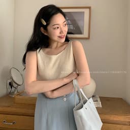 Fever blogger's same elliptical small hair clip, Korean French side clip, retro bangs clip, duckbill clip cute temperament