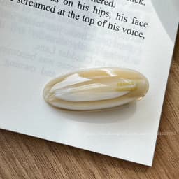 Fever blogger's same elliptical small hair clip, Korean French side clip, retro bangs clip, duckbill clip cute temperament