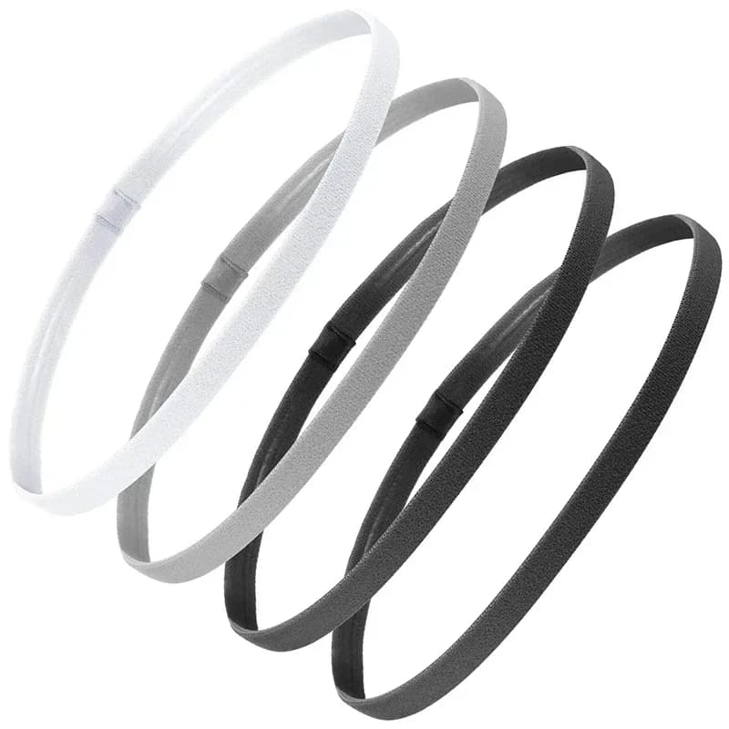 Solid non-slip elastic sports outdoor headbands hair headbands for men exercise hair bands sweatbands for women