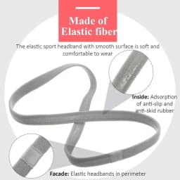 Solid non-slip elastic sports outdoor headbands hair headbands for men exercise hair bands sweatbands for women