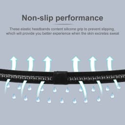 Solid non-slip elastic sports outdoor headbands hair headbands for men exercise hair bands sweatbands for women