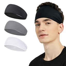 1/2Pcs Sports Headband for Men Fitness Sports Satin Head Band with Elasticity Yoga Sweat-Absorbent Headbands for Women and Men