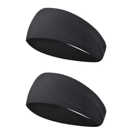 1/2Pcs Sports Headband for Men Fitness Sports Satin Head Band with Elasticity Yoga Sweat-Absorbent Headbands for Women and Men