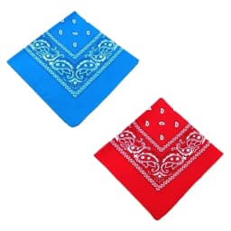 1/2pcs Men Women Cotton Bandana Hairband Cowboy Mens Biker Sports Headwear Wrist Hairwrap Single Sided Head Wrap Scarf Paisley