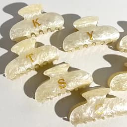 Acetate Hair Claw Hairpin Golden Letters Hair Clips Grab Barrettes Shark Sweet Hair Clamps Ponytail Women Hair Accessories