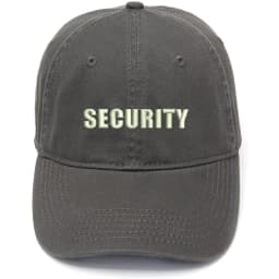Lyprerazy Men's Baseball Cap Security Officer Guard Embroidery Hat Cotton Embroidered Casual Baseball Caps
